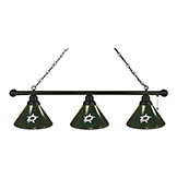 Dallas Stars 3 Shade Billiard Light