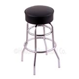 25 inch Chrome Swivel Counter Stool with Cushion