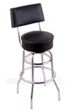 25 inch Chrome Swivel Counter Stool with Cushion