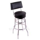 30 inch Chrome Swivel Bar Stool with Cushion