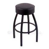 25 inch Black Swivel Counter Stool with Cushion