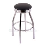 25 inch Chrome Swivel Counter Stool with Cushion
