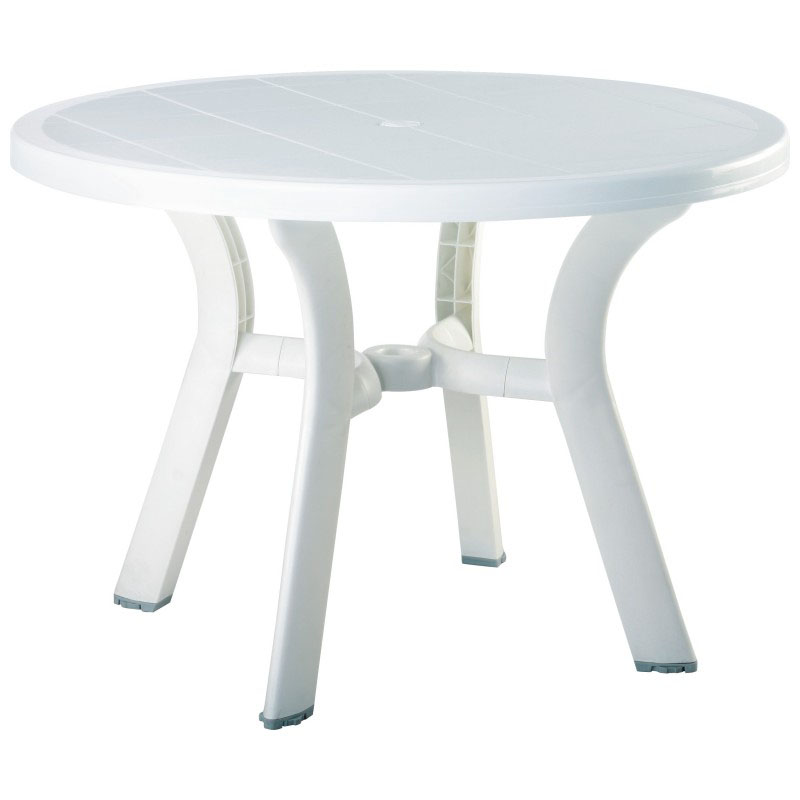 Truva 42 Inch Resin Round Dining Table