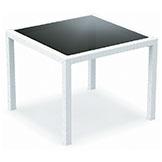 Miami 37 inch Wickerlook Square Dining Table