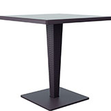Riva 27.5 inch Werzalit Top Square Dining Table