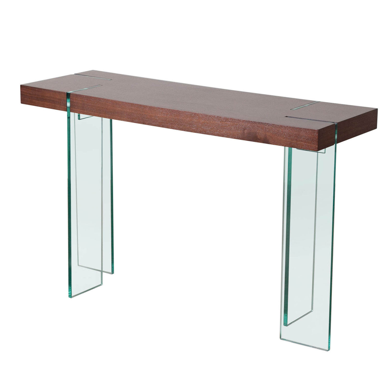Glass Leg Console Table W/multiple Top Finish Options