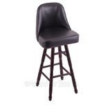 Grizzly 24 inch Turned Maple Swivel Counter Stool