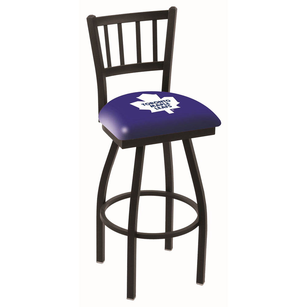 Holland Bar Stool Co. 30 inch Black Toronto Maple Leafs Jailhouse