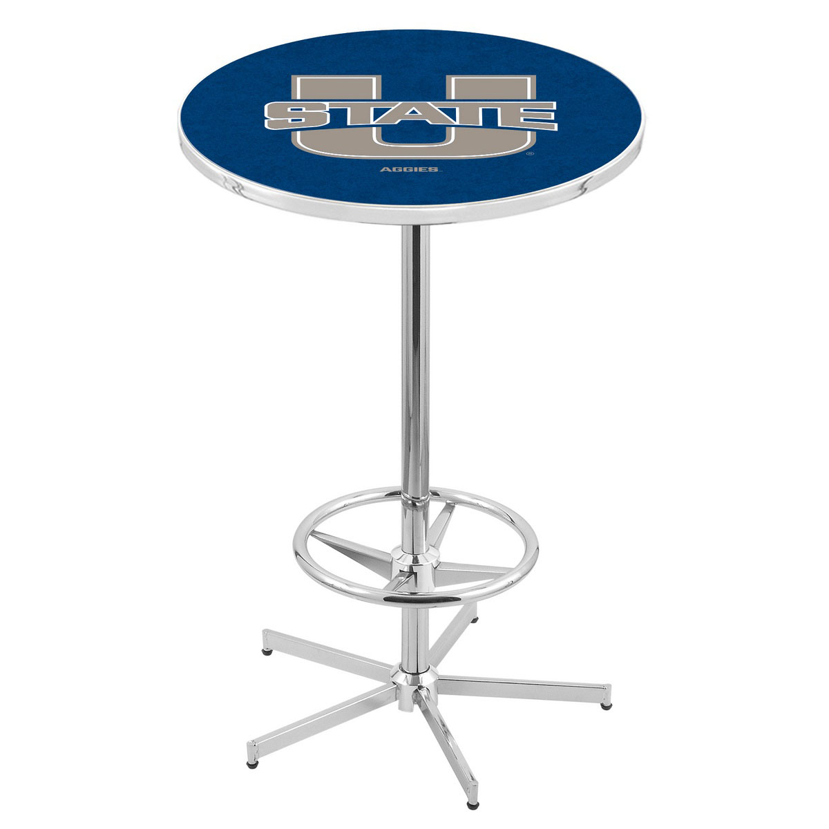 Holland Bar Stool Co. | 42 inch Chrome Utah State Pub Table | L216C42UtahSt