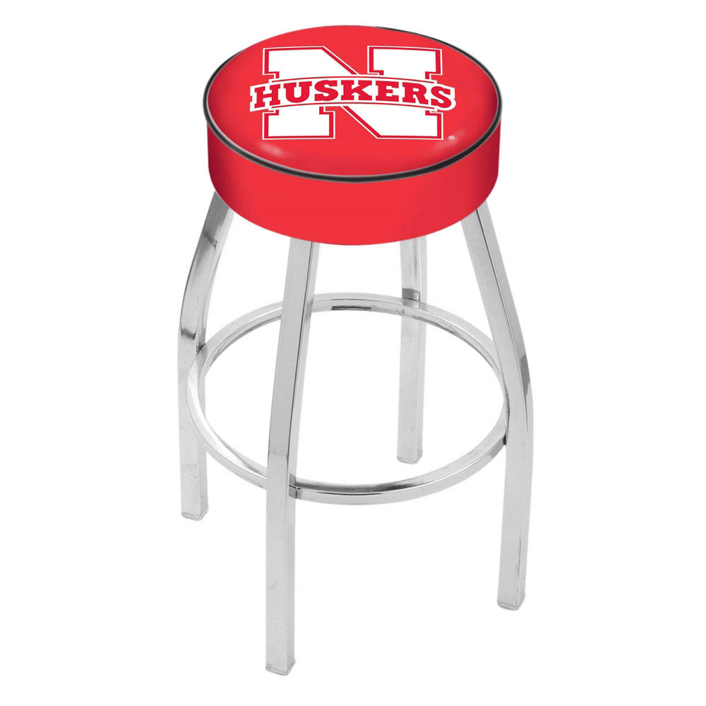 30 inch Vanderbilt Logo Swivel Counter Stool w Chrome Base | OutdoorEtc.com