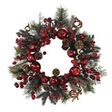 22 inch Apple Berry Wreath