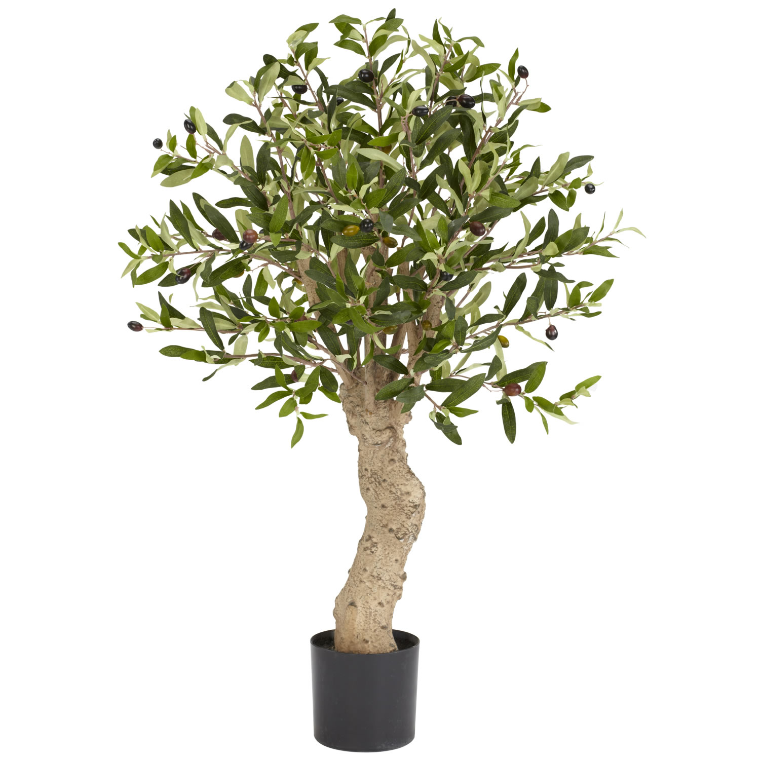 olive tree pot silk trees artificial faux fake plants realistic decorative planter cherry bonsai potted blossom ft foot natural depot