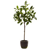 29 inch Indoor Silk Olive Leaf Tree in Decorative Planter