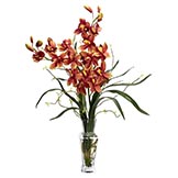 Silk Cymbidium Orchid Arrangement
