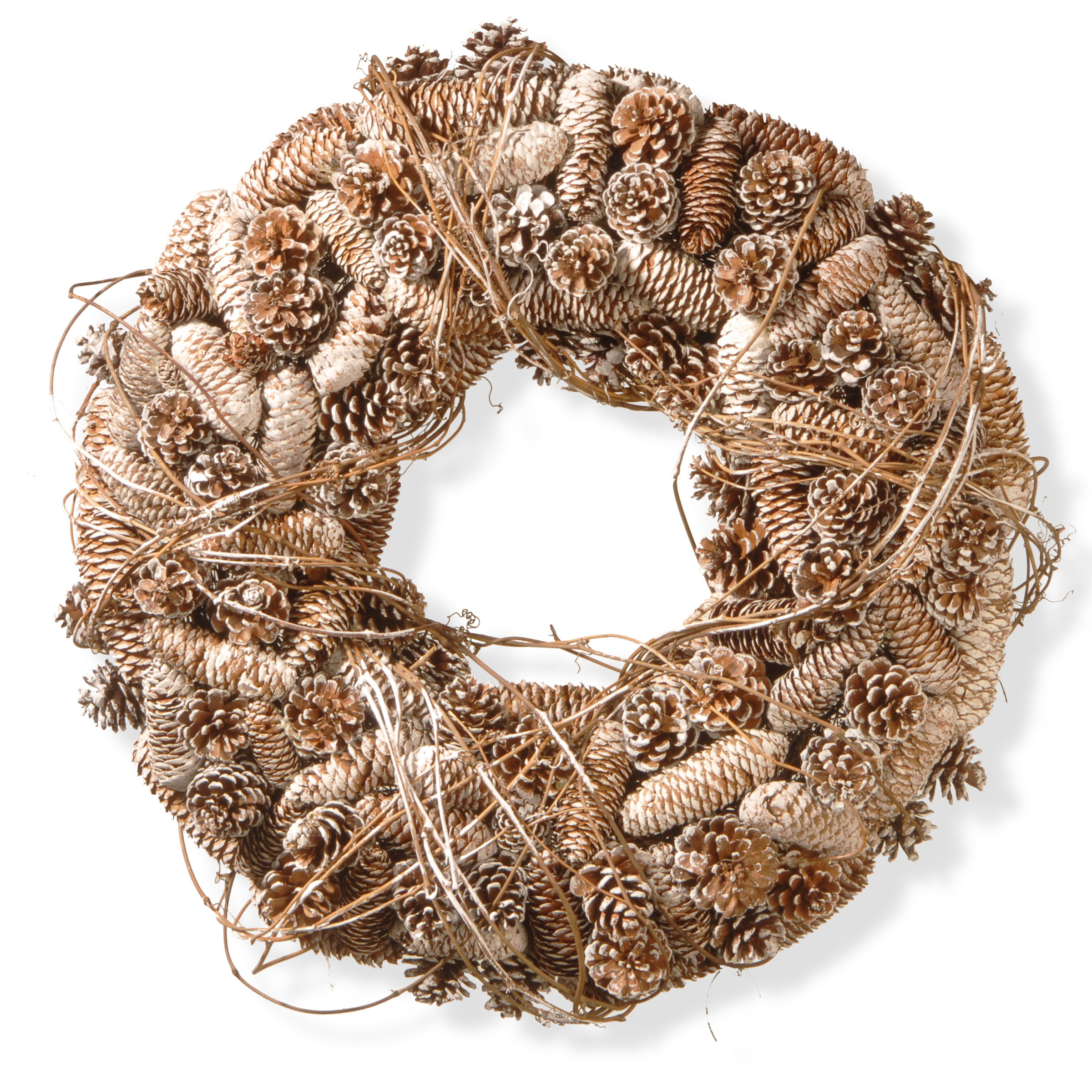 22 Inch Christmas Wreath: Unlit