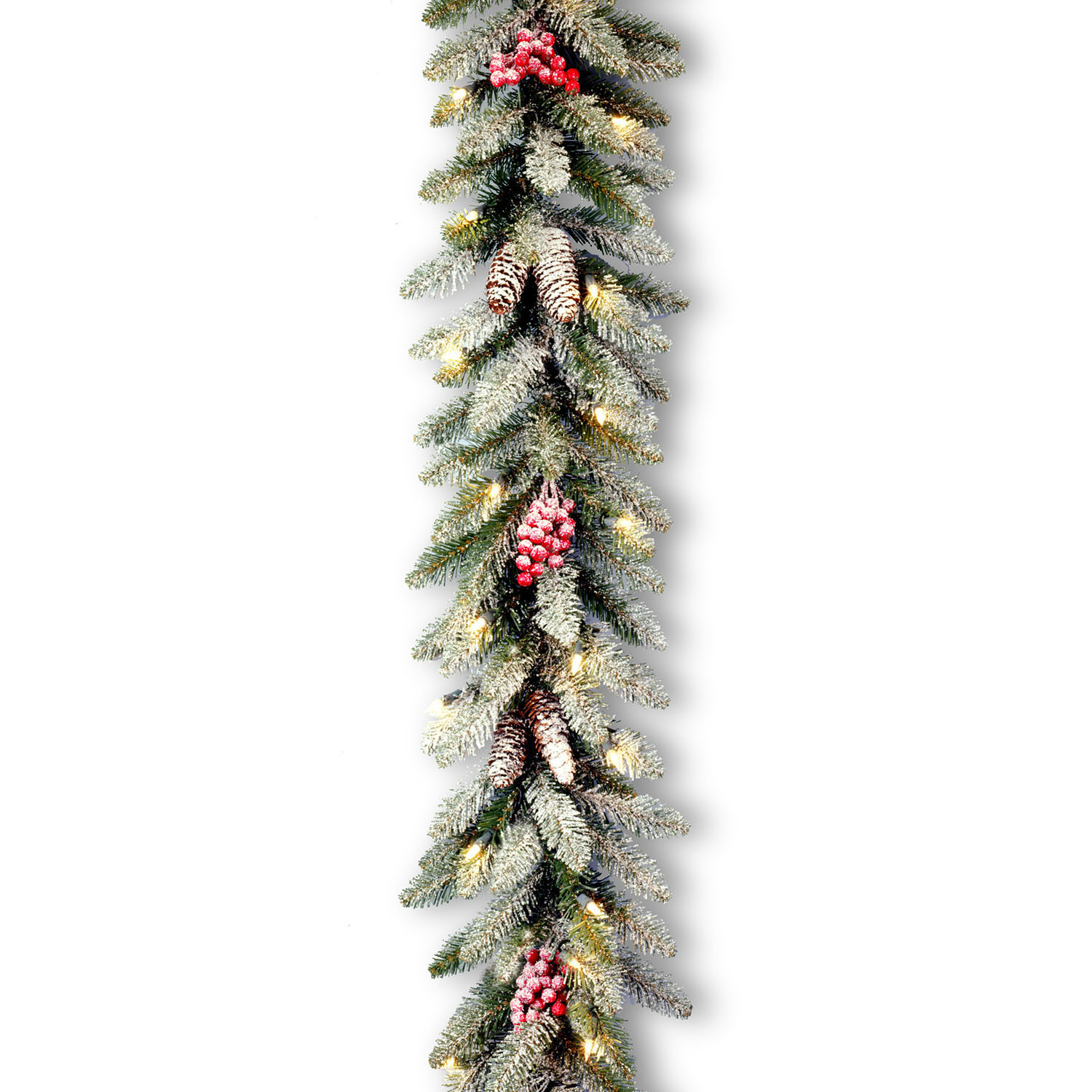 9 Foot X 10 Inch Dunhill Fir Garland: Clear Lights