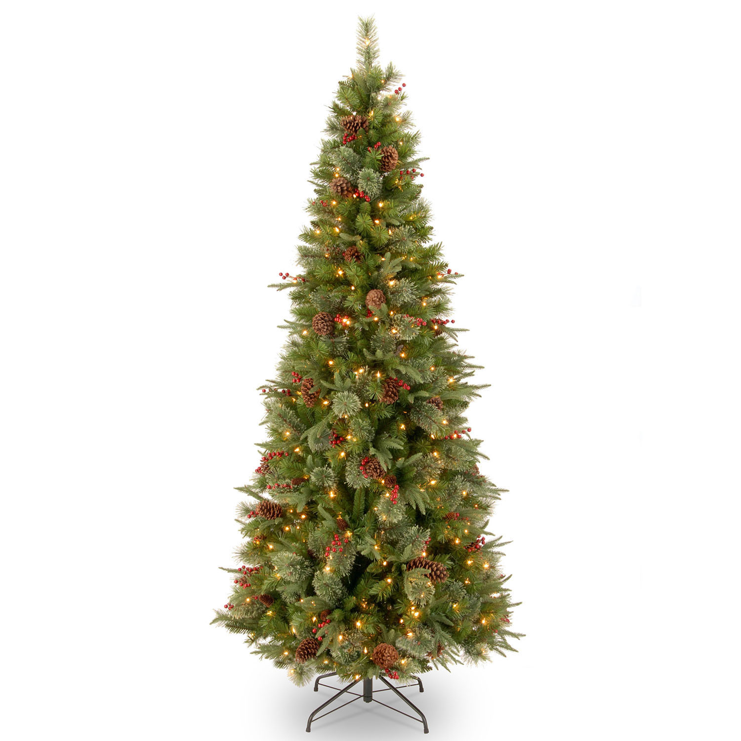 Pe/pvc Colonial Slim Tree: Lights