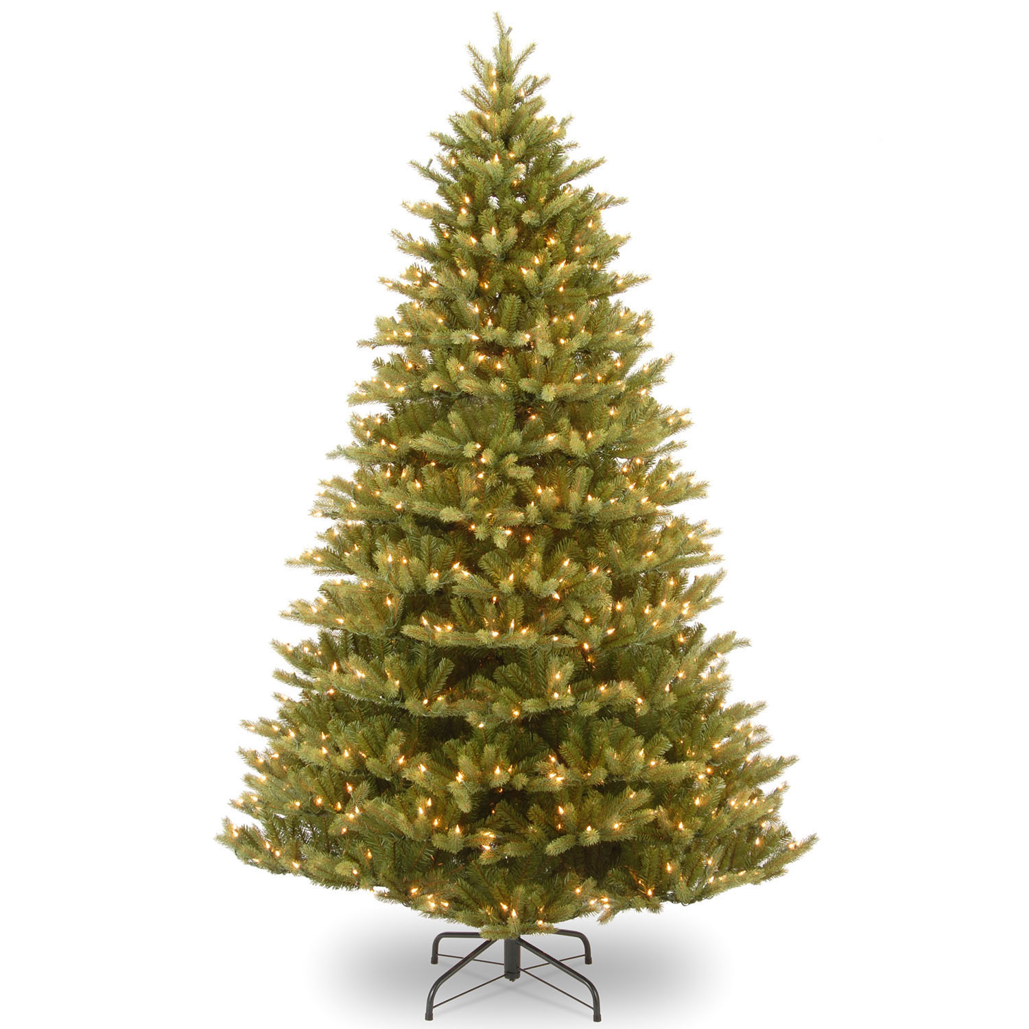 7.5 Foot Pe/pvc Normandy Fir Tree With 1000 Clear Lights