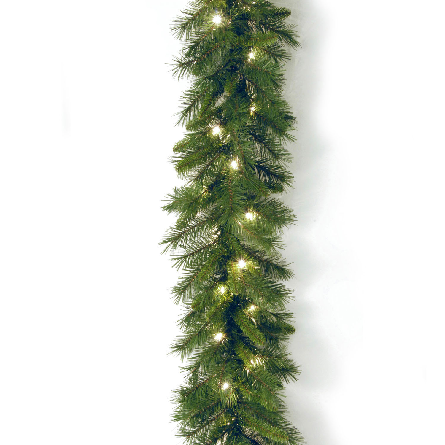 9 Foot X 10 Inch Winchester Pine Garland: 50 Clear Lights