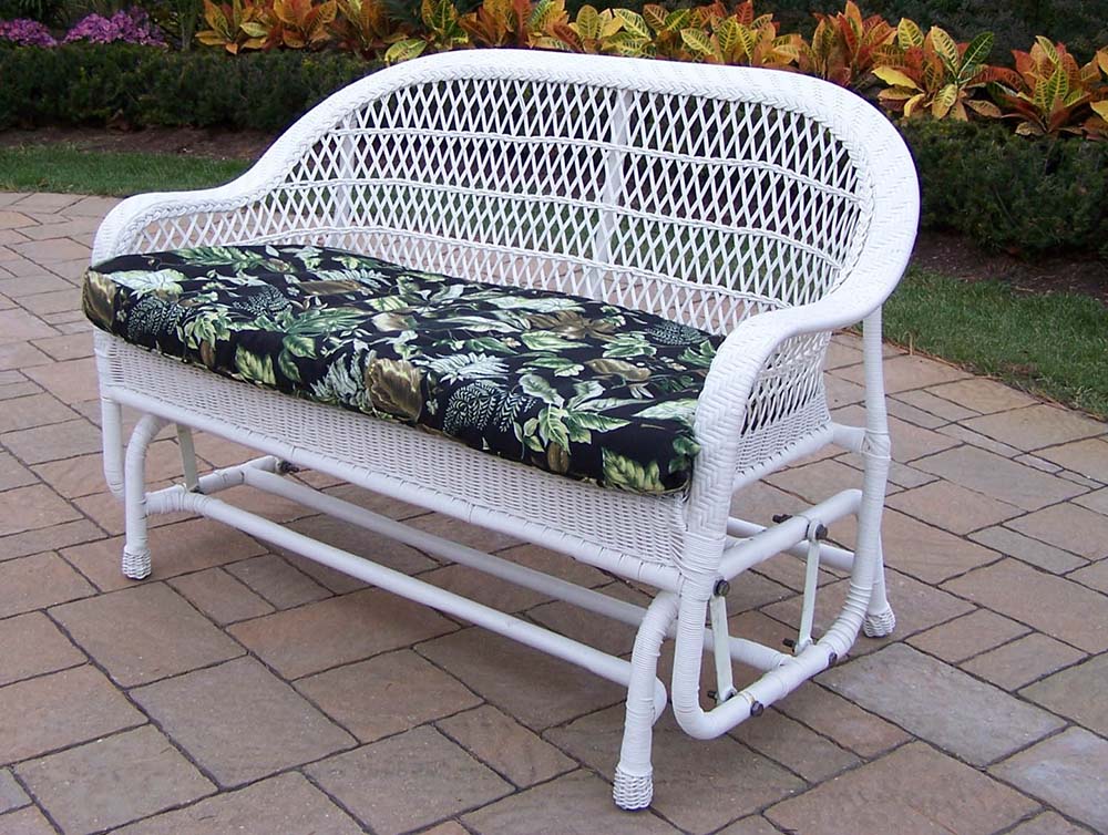 White 2024 wicker glider