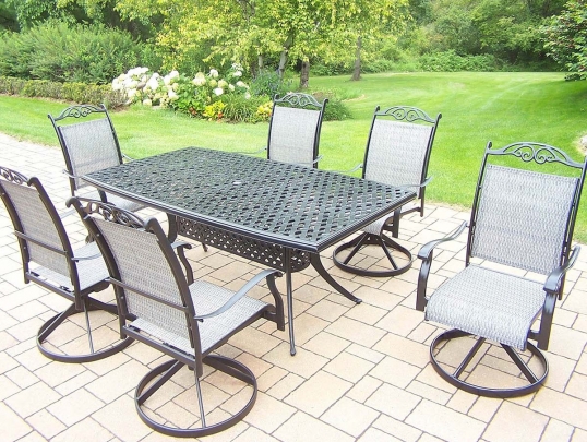 oakland living cascade patio dining set