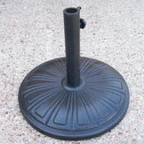 Black Cast Concrete Umbrella Stand
