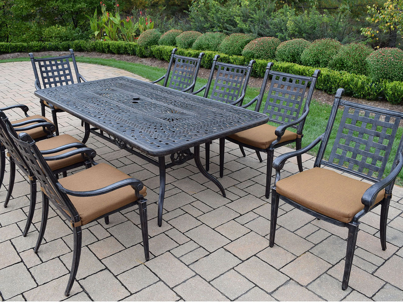 Belmont 9pc Patio Dining Set With 84 Inch Table