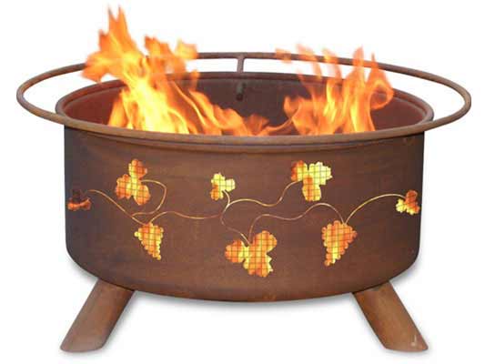 Steel Grapevines Fire Pit