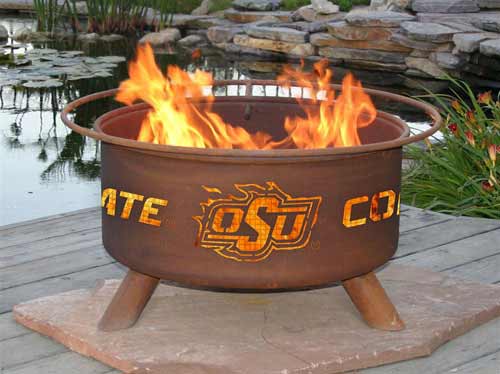 Steel Oklahoma State Fire Pit