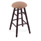24 inch Turned Maple Swivel Counter Stools W/Cushion
