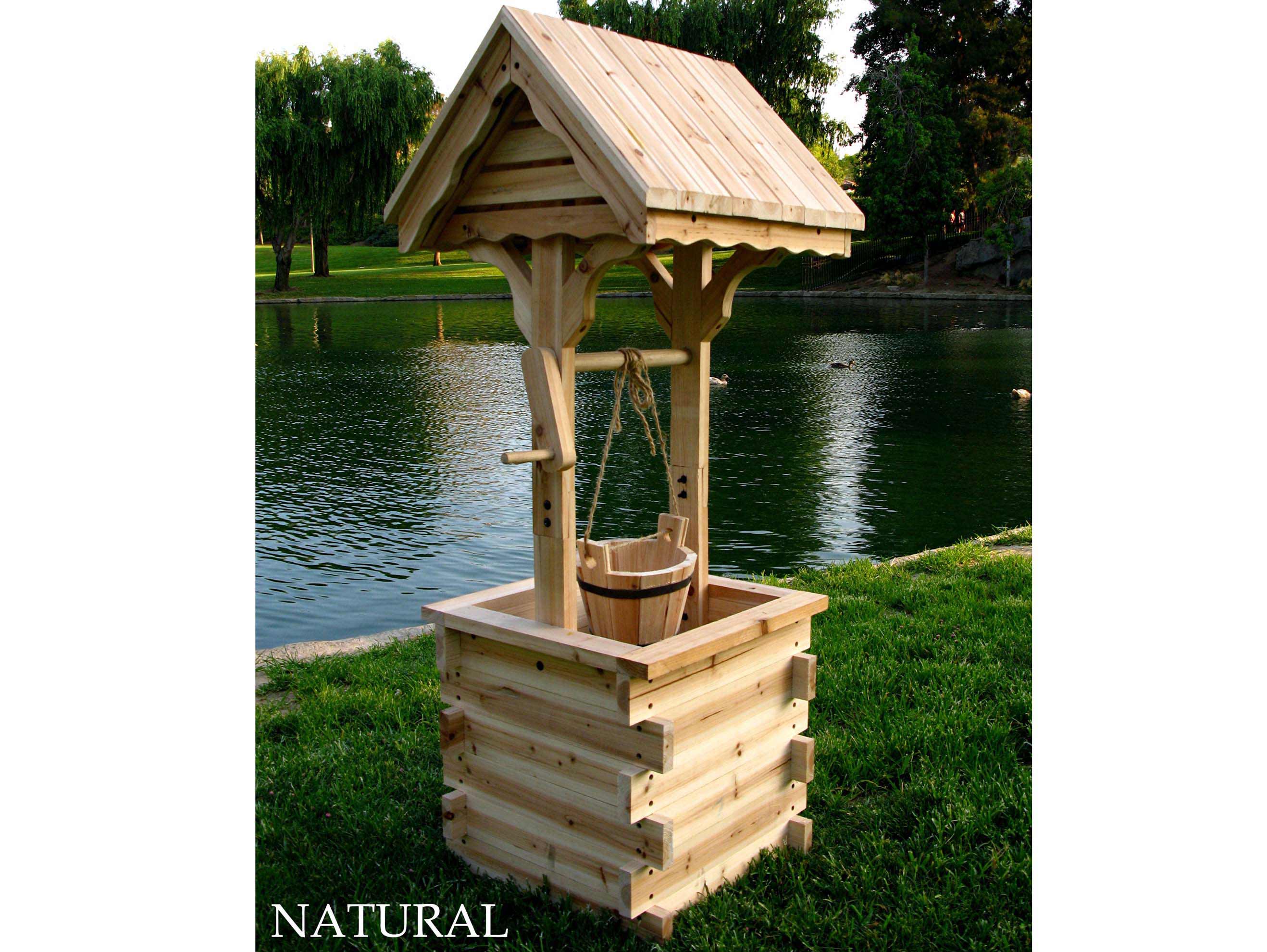 Shine | Natural Cedar Wishing Well | 4986N