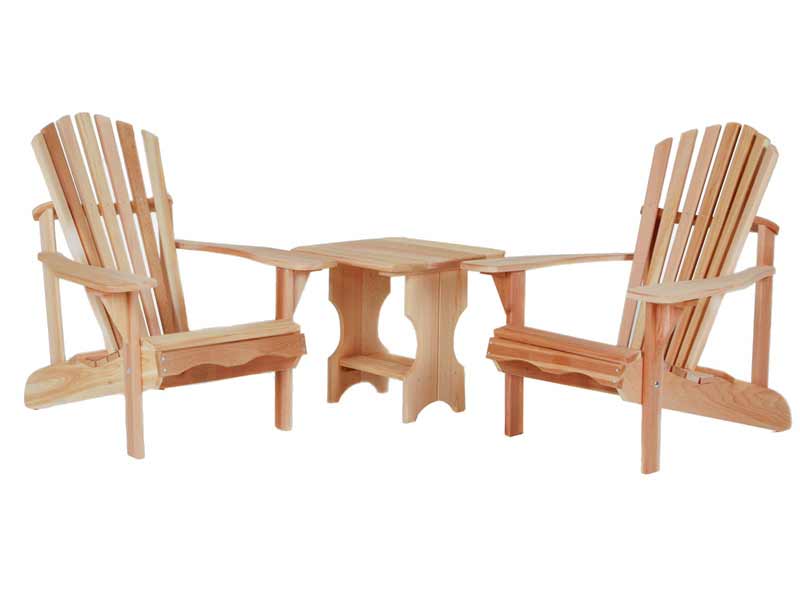 Cedar 3pc. Side Table Adirondack Set