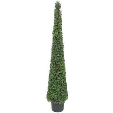 6 foot Artificial Boxwood Cone Tower Topiary Tree: Potted | STW1068 ...