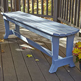 Chair Carolina Preserves 3 Seat Outdoor Backless Bench