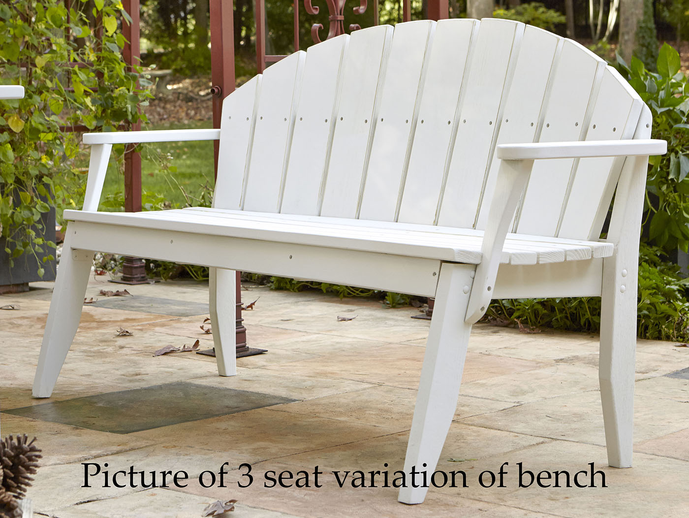 Chair Plaza 4 Seat Outdoor Bench