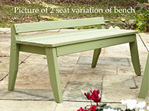 Chair Plaza 3 Seat Outdoor Backless Bench