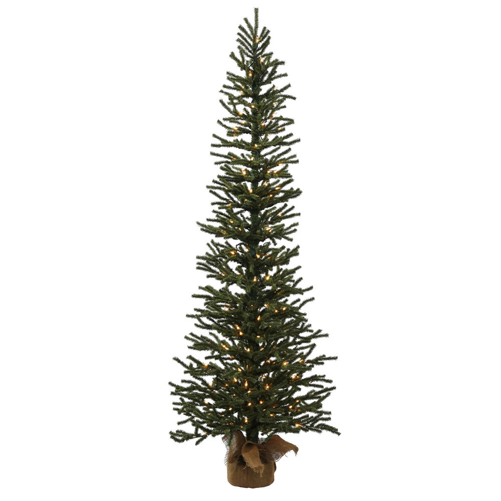 4 foot Mini Pine Tree: Clear LEDs