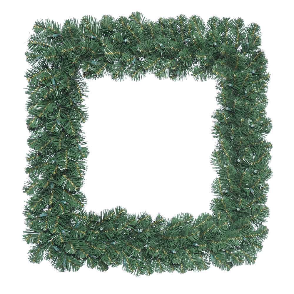 30 inch Oregon Fir Square Wreath: Unlit