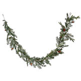 6 foot PE Douglas Fir Garland with Cones