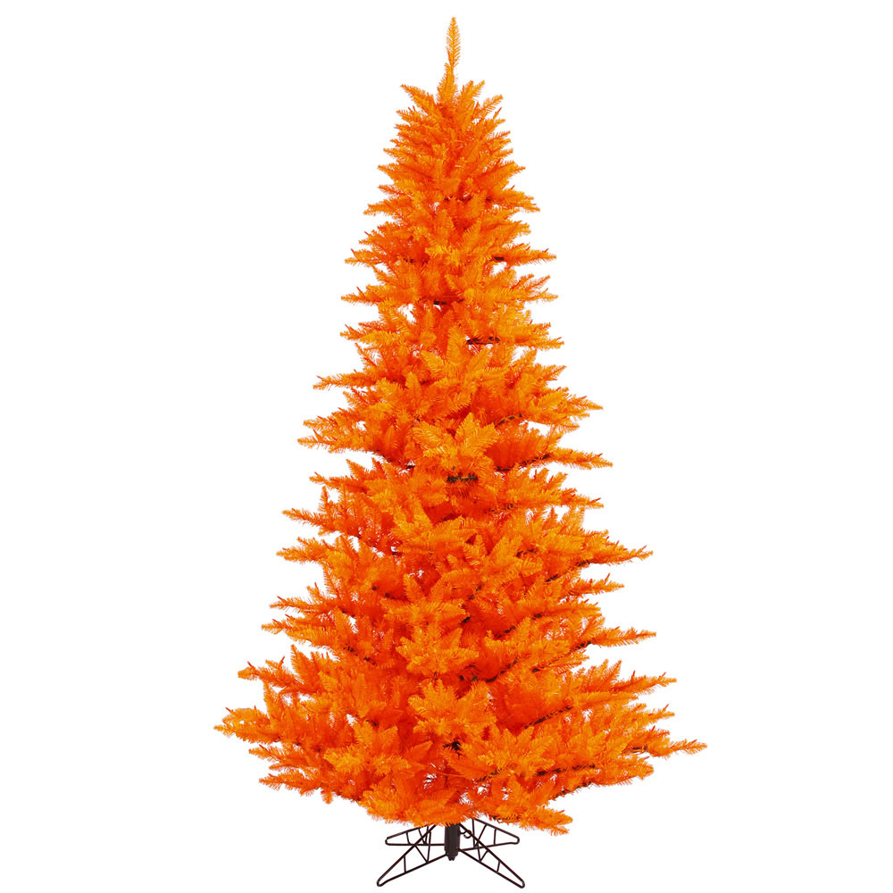 3 foot Orange Fir Tree: Unlit