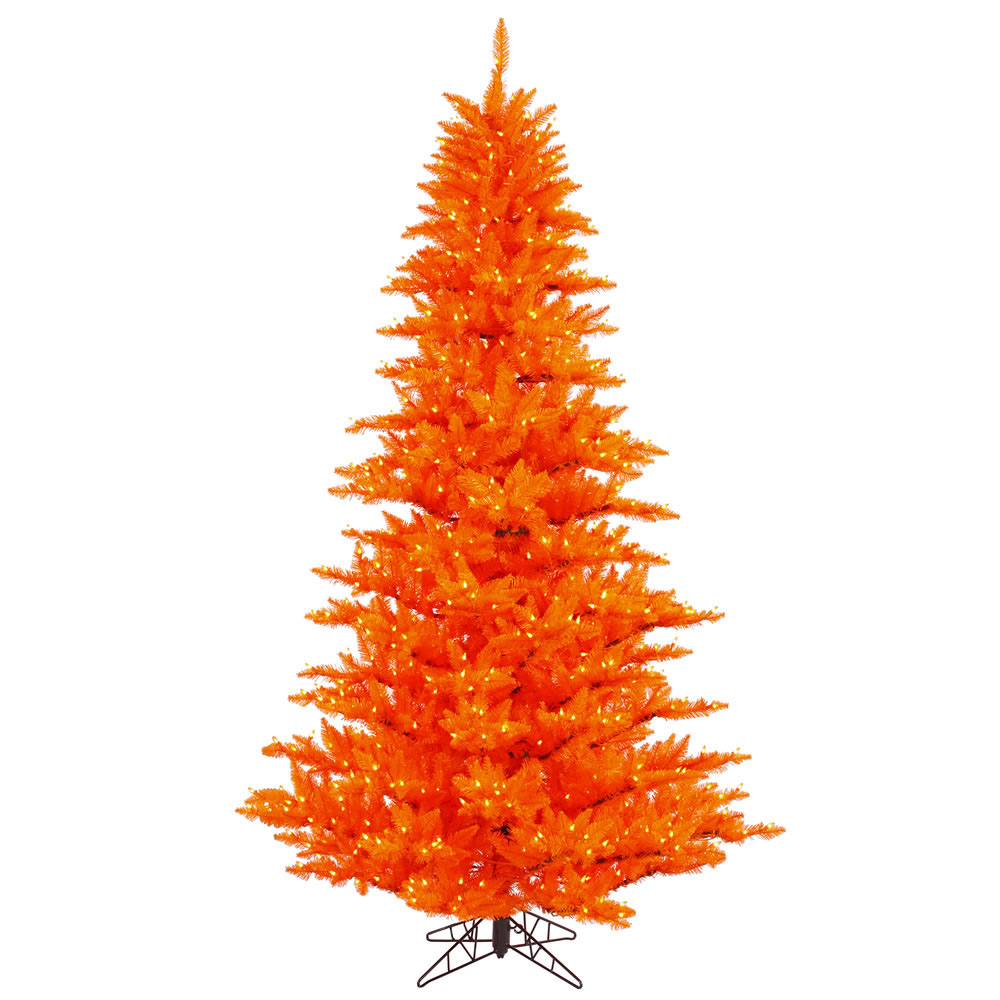 3 foot Orange Fir Tree: Orange LEDs