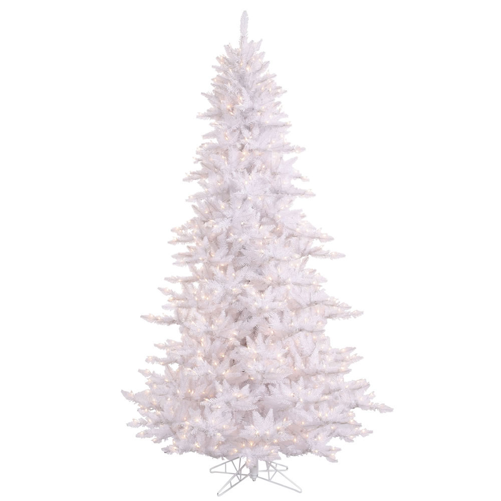 3 foot White Fir Slim Artificial Tree: Clear LEDs