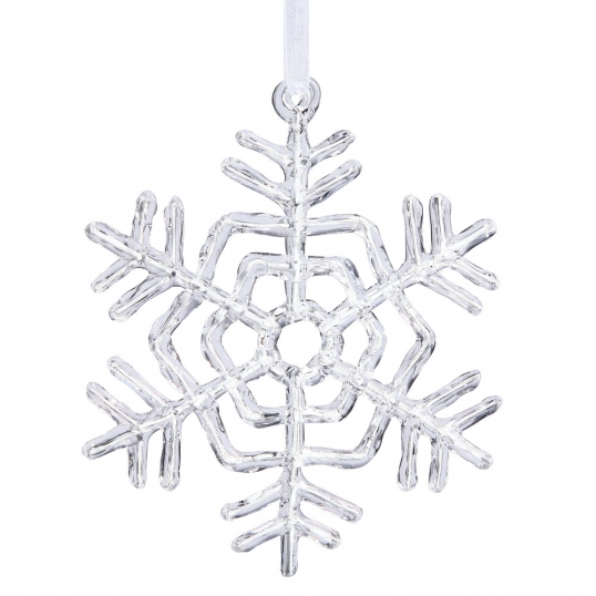 1/10Pcs Acrylic Snowflakes Christmas Ornaments Clear Fake Snow