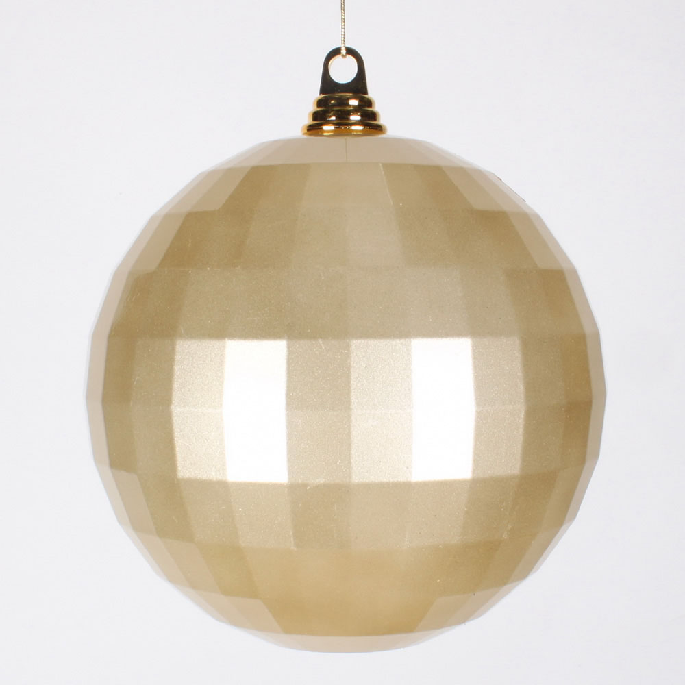 8 inch Champagne Candy Mirror Ball Ornament | M133838