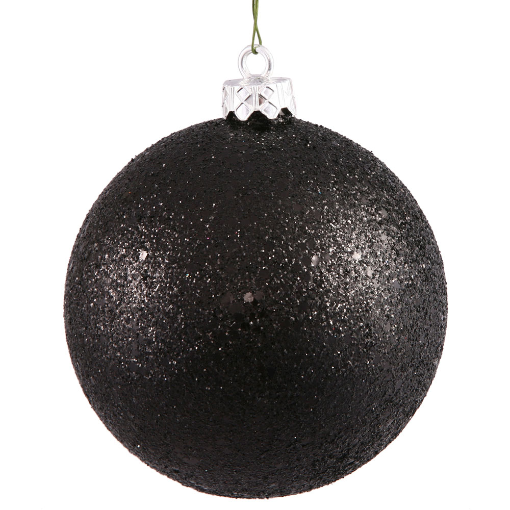 12 inch Black Sequin Ball Ornament