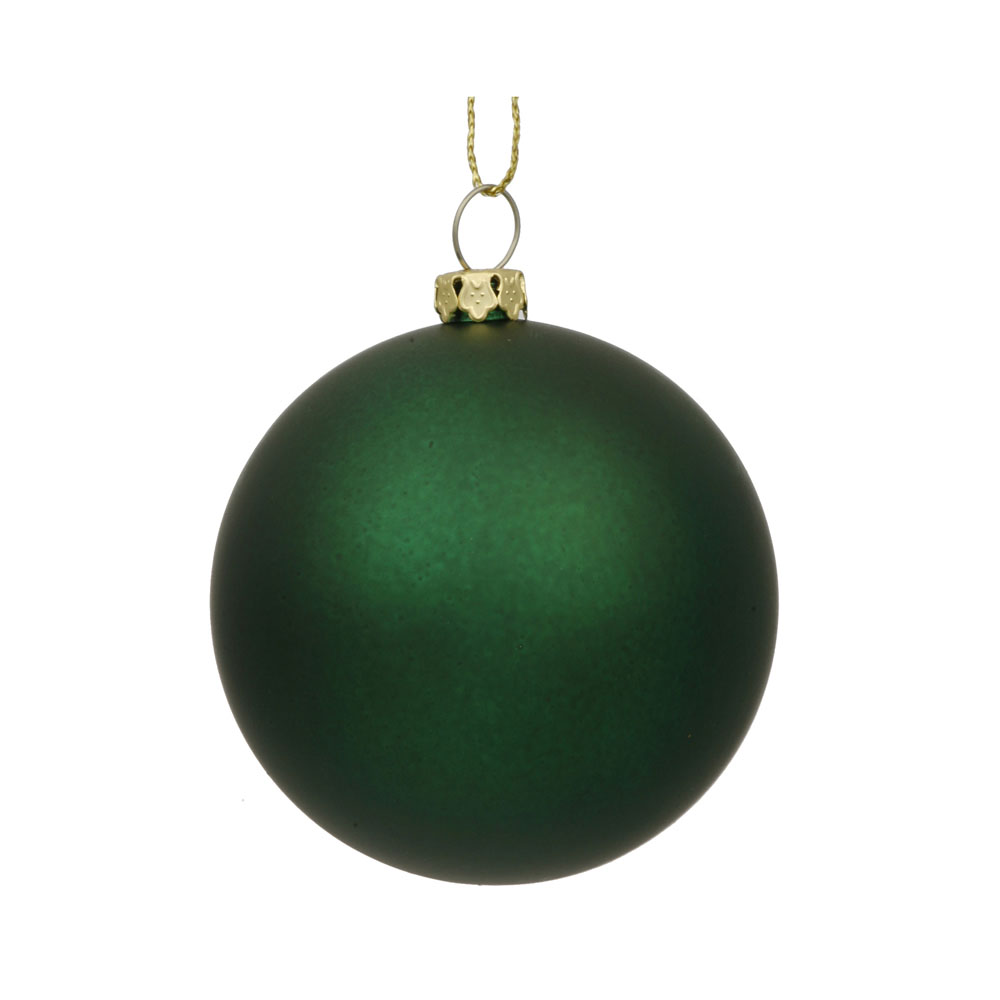 12 inch Emerald Matte Ball Ornament