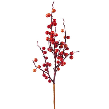 18 inch Red Wild Outdoor Berry Pick | P152802 | Vickerman