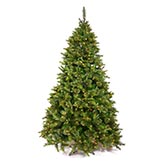 3 foot PE/PVC Cashmere Pine Christmas Tree: Multi-Colored LEDs