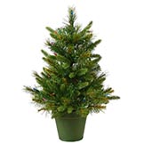 2 foot PE/PVC Cashmere Christmas Tree: Unlit