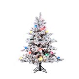 Flocked Christmas Trees |Unlit Artificial Christmas Trees | Flocked Tree